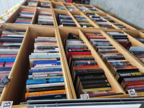 Bücher, Bücherregal , Krimi, Romane, Kinderbücher, 