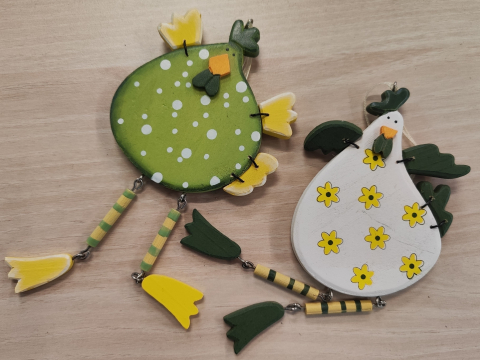 Holzanhänger Ostern