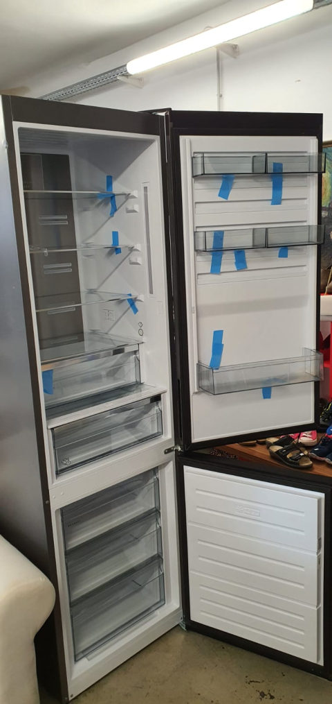 Tiefkühlschrank, Kühlschrank, silber, grau, 