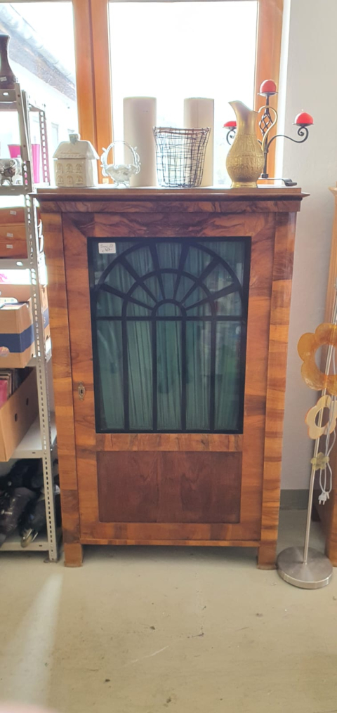 Kasten, Holzkasten, Schrank, Glaskasten, braun, Bauernschrank, 